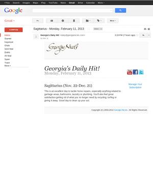 Georgia's Daily Hit! Daily via text message